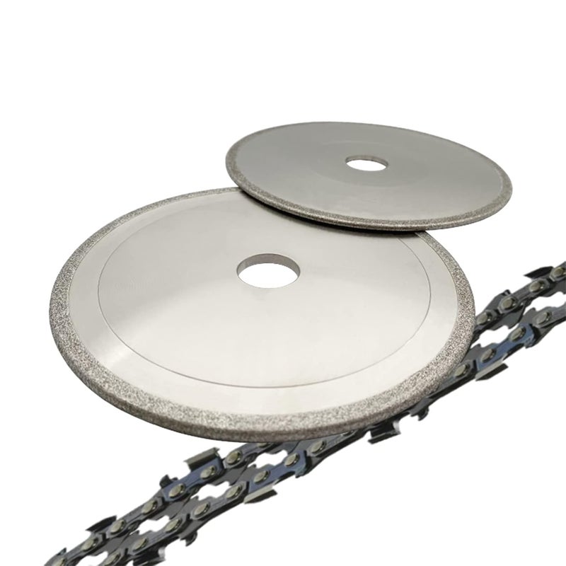 UF-SHARP CBN Chainsaw Grinding Wheel 4-1/8" Dia X 3/16" Thick for 3/8" and .404 Pitch Steel Chains (4-1/8" x 3/16") - Image 5